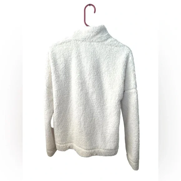 HOMAGE White Sherpa Fleece Pullover Sweater - Picture 2 of 3